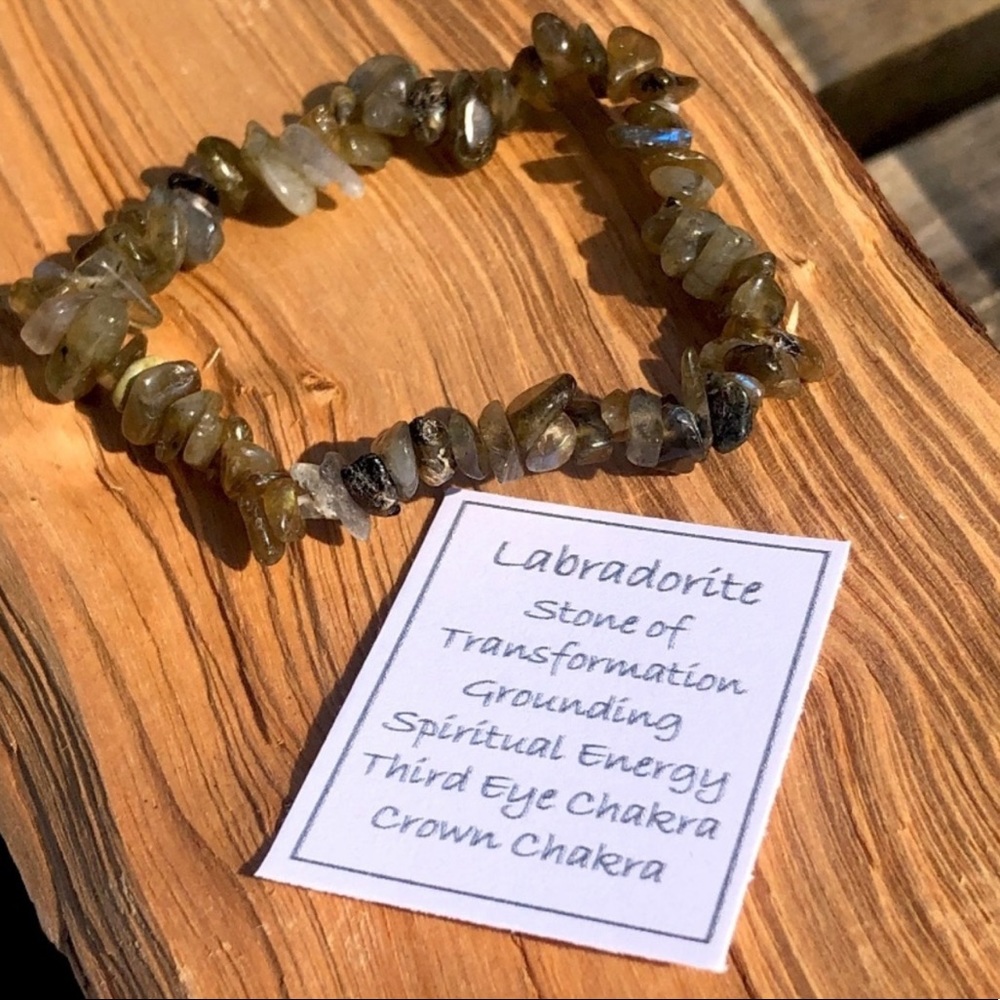 Labradorite Chip Bracelet